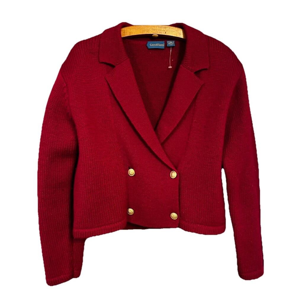 Caroll Reed Vintage Cardigan Sweater Womens Large Wool